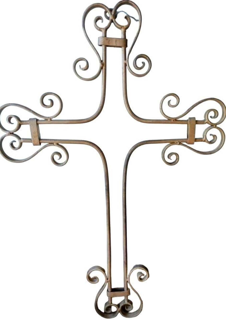 Wrought Iron Cross Wall Decor